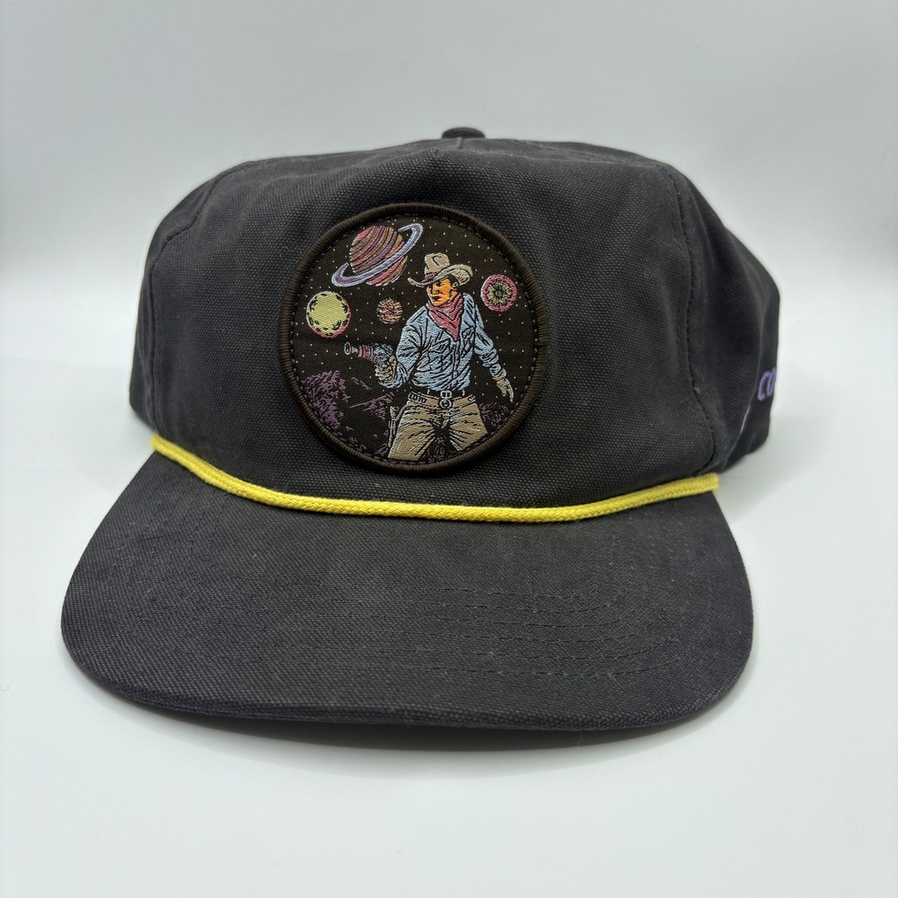Sendero Provisions Co Cosmic Cowboy Snapback Hat Gray Canvas Space Western Cap